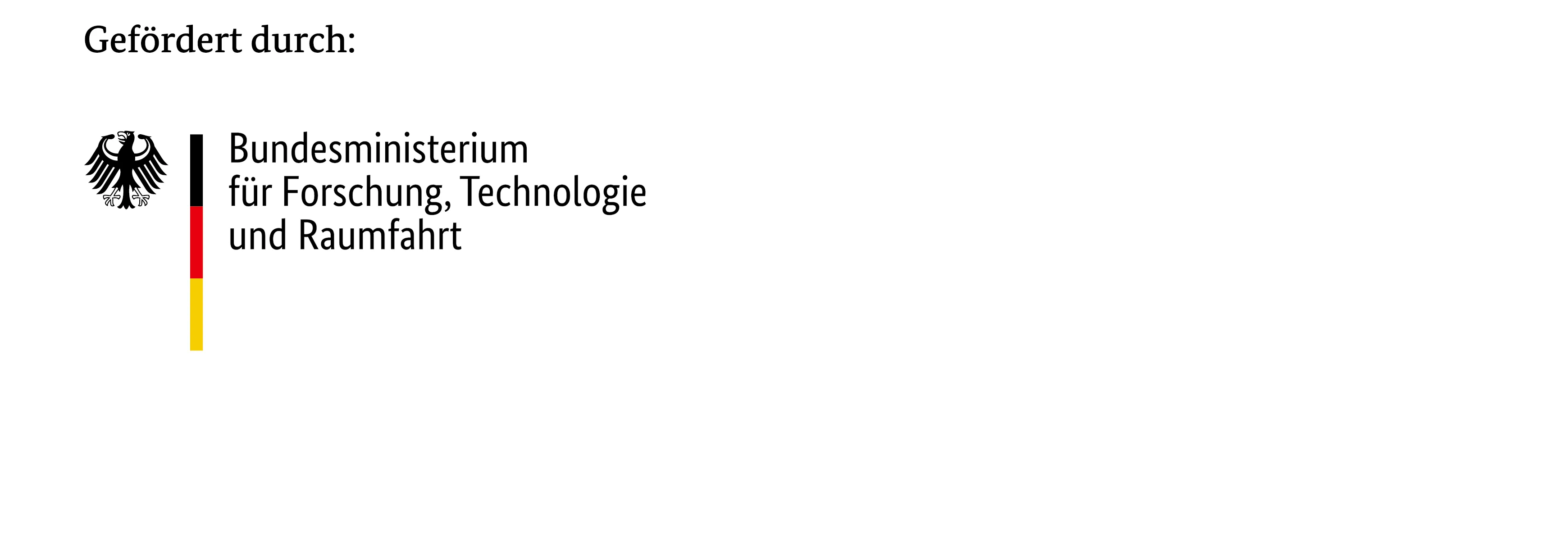 Logo Bundesministerium Forschung, Technologie Raumfahrt